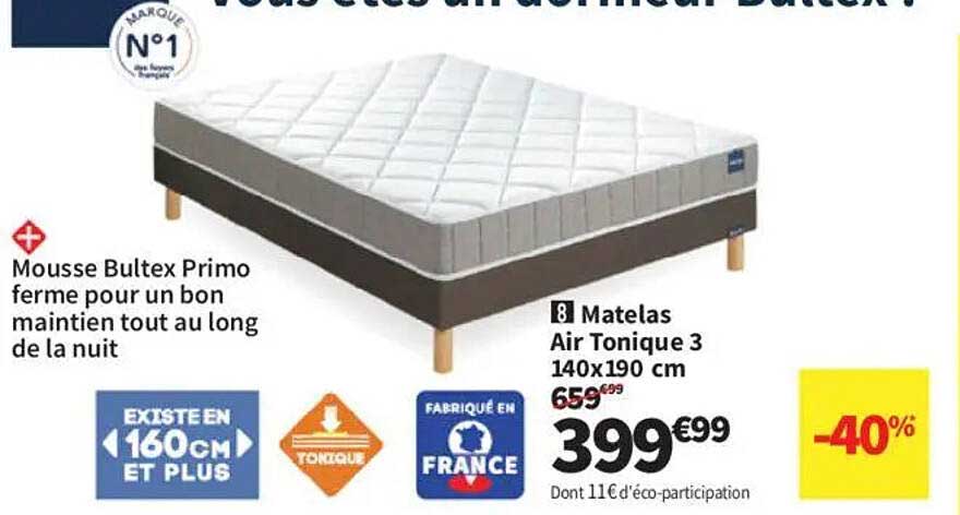 Matelas Air Tonique 3 140x190 cm