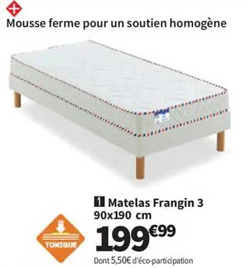 Matelas Frangin 3 90x190 cm