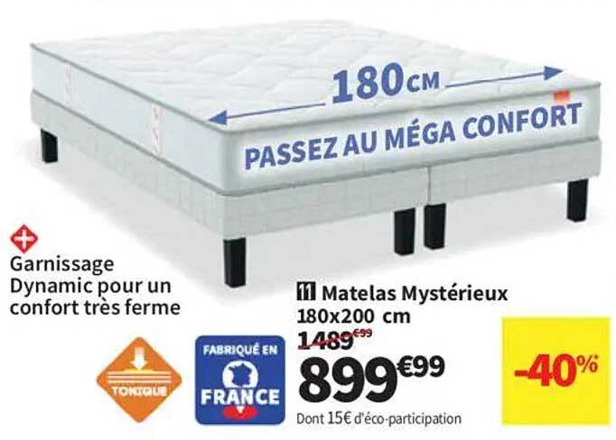 Matelas Mystérieux 180x200 cm