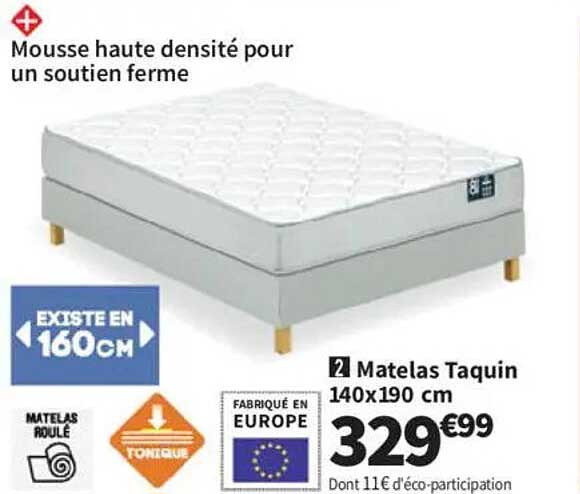 Matelas Taquin 140x190 cm