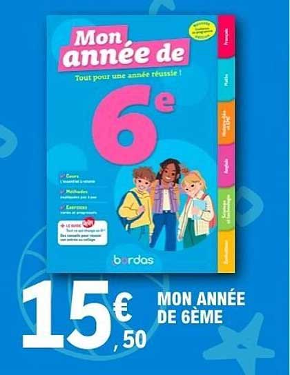 MON ANNÉE DE 6ÈME