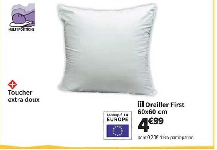 Oreiller First 60x60 cm