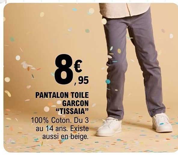 PANTALON TOILE GARCON "TISSAIA"
