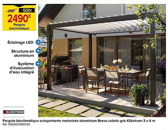 Pergola bioclimatique