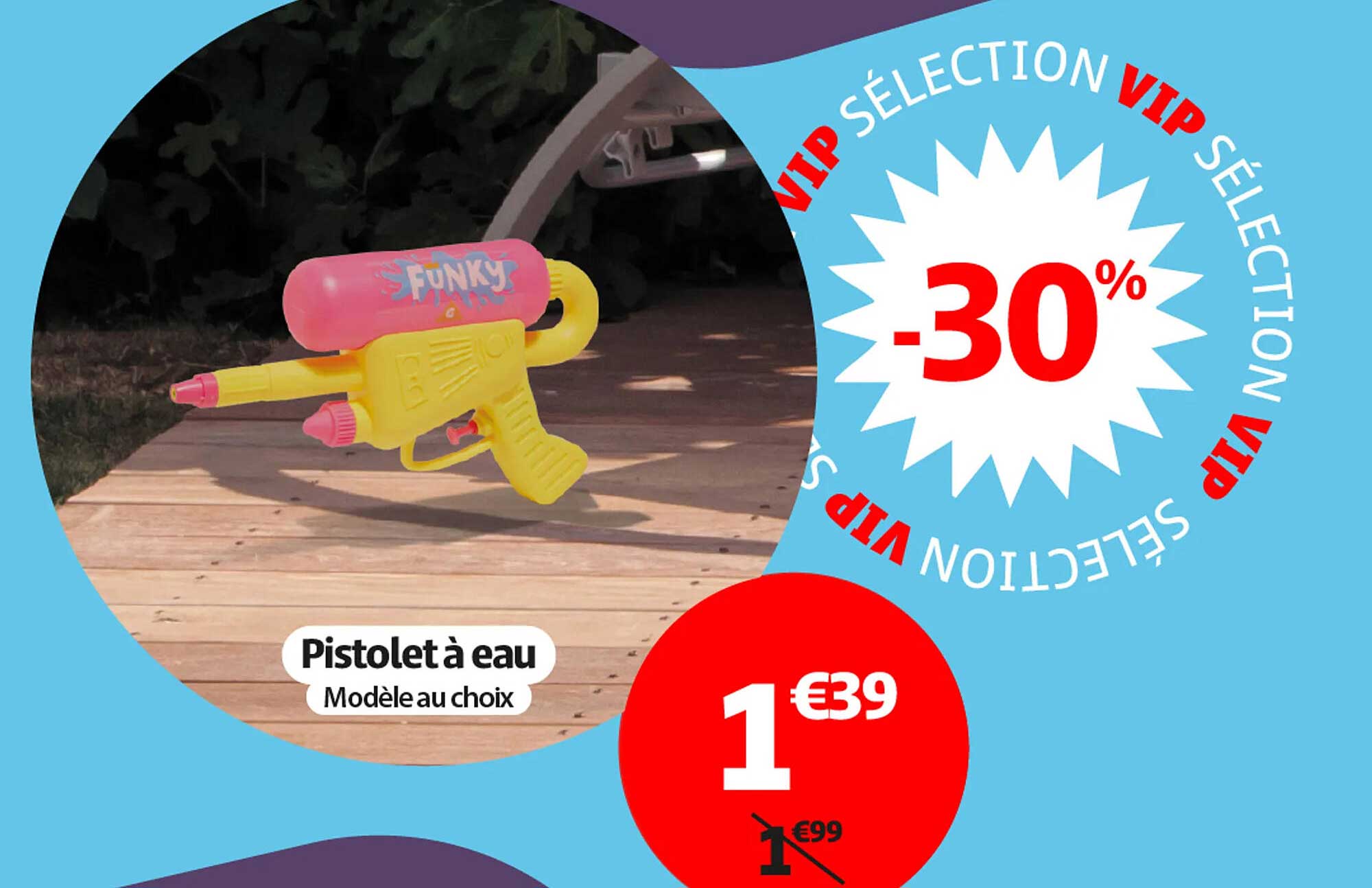 Pistolet à eau Modèle au choix