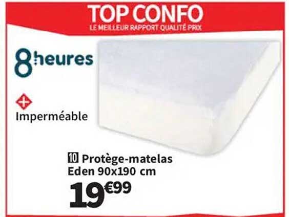 Protège-matelas Eden 90x190 cm