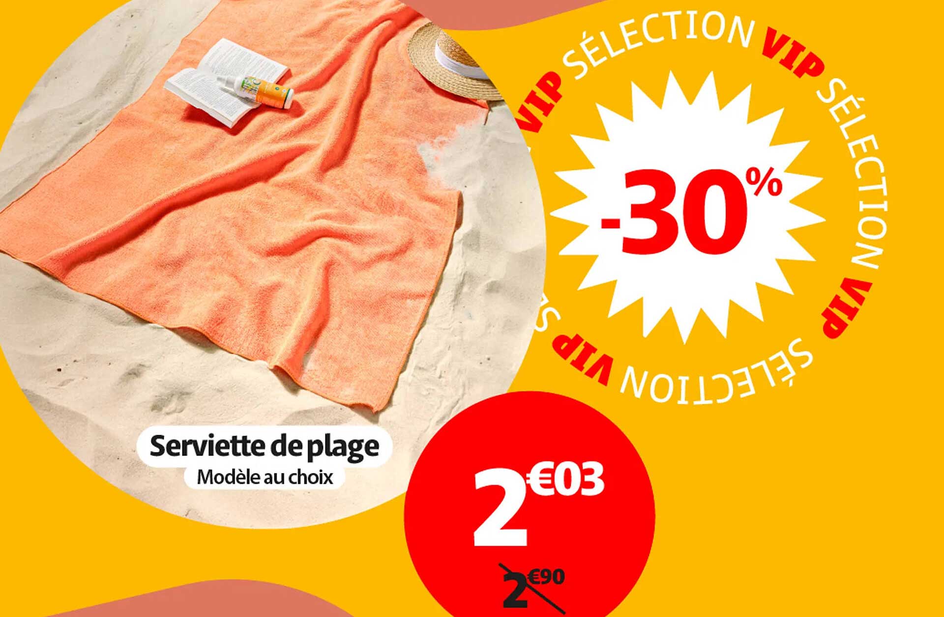 Serviette de plage Modèle au choix