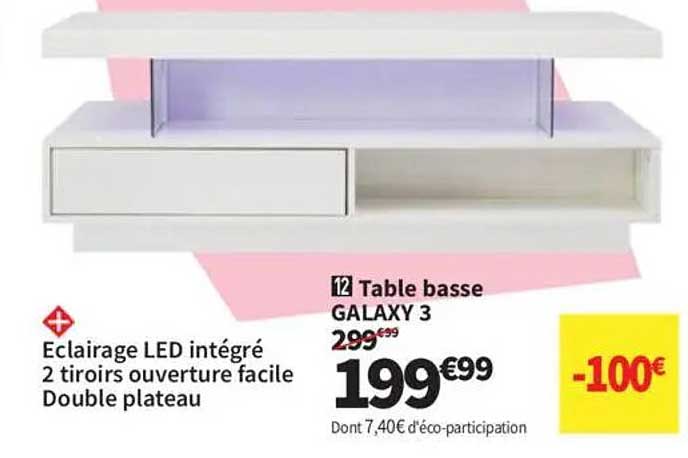 Table basse GALAXY 3