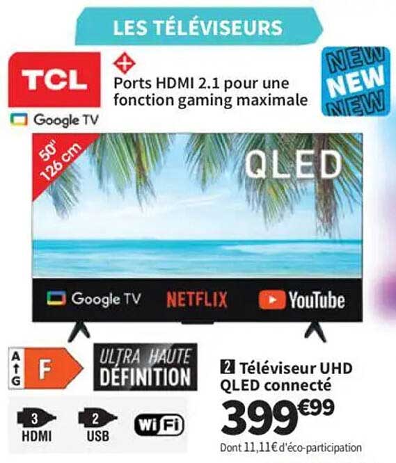 Téléviseur UHD QLED connecté