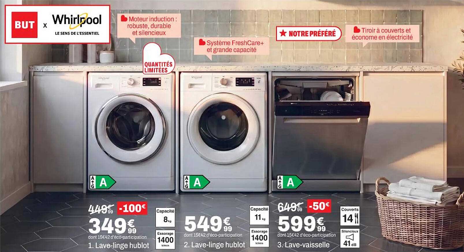 1. Lave-linge hublot