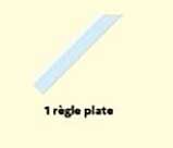 1 règle plate