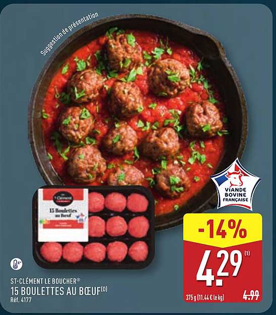 15 Boulettes au bœuf