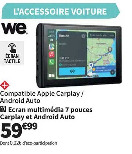 17 Ecran multimédia 7 pouces Carplay et Android Auto