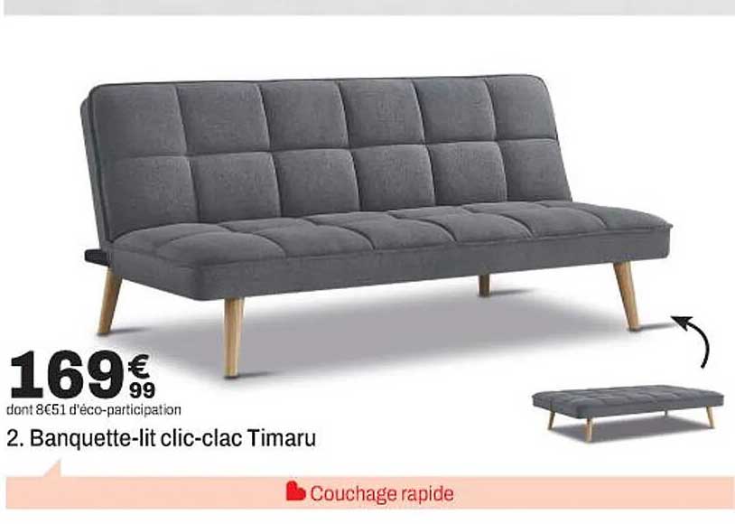 2. Banquette-lit clic-clac Timaru