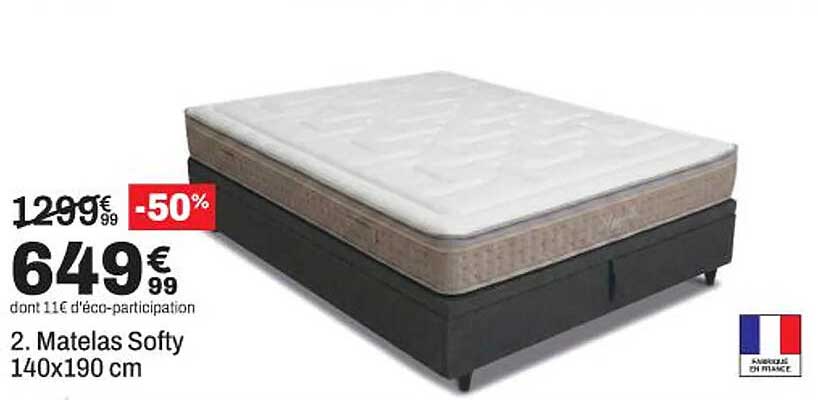 2. Matelas Softy 140x190 cm