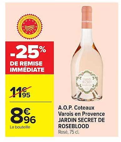 -25% DE REMISE IMMÉDIATE