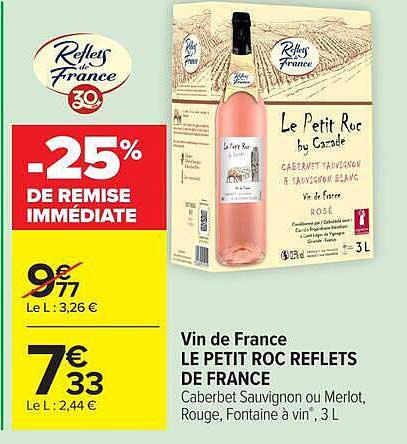 -25% DE REMISE IMMÉDIATE