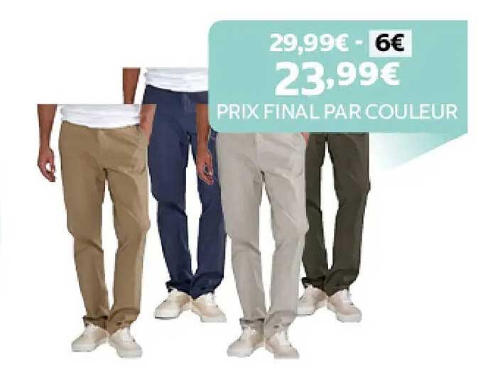 29,99€ - 6€ 23,99€ PRIX FINAL PAR COULEUR