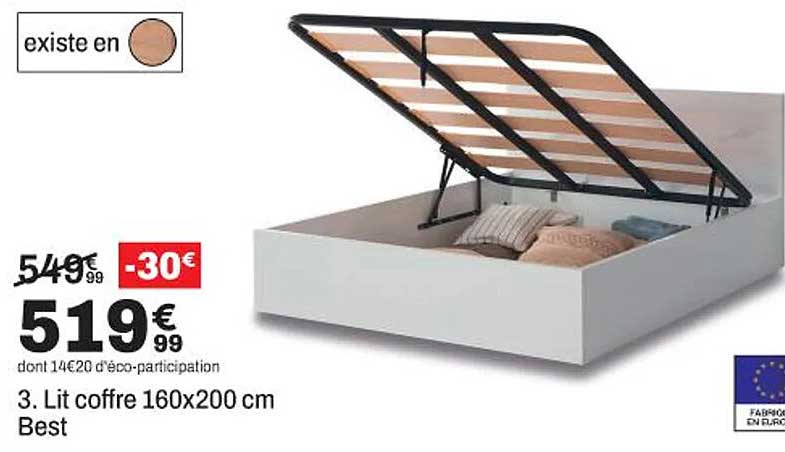 3. Lit coffre 160x200 cm Best