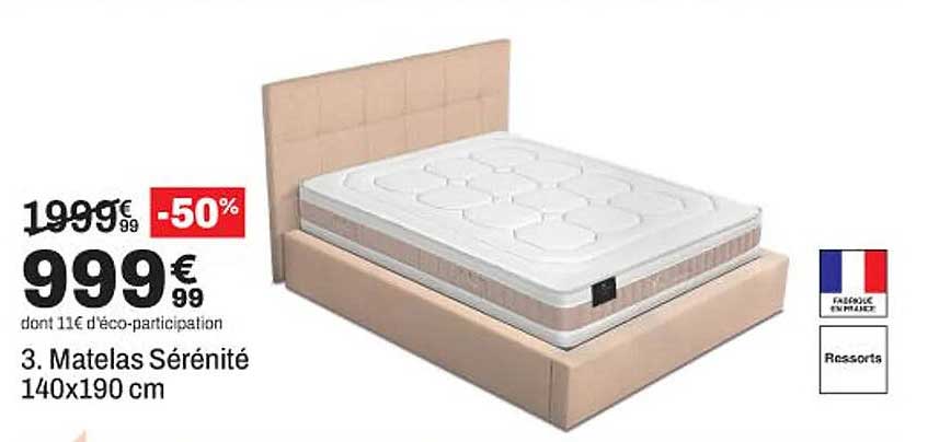 3. Matelas Sérénité 140x190 cm