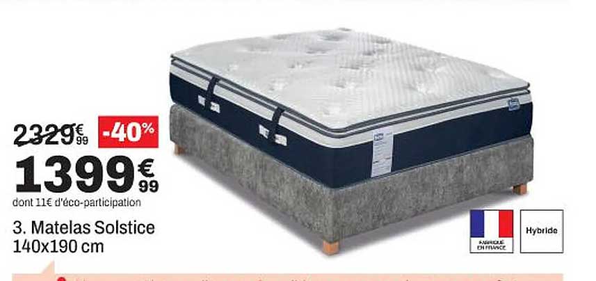 3. Matelas Solstice 140x190 cm