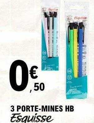 3 PORTE-MINES HB Esquisse