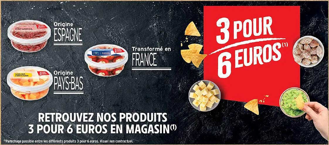 3 POUR 6 EUROS