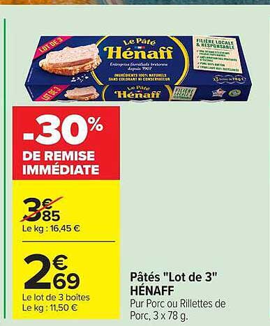-30% DE REMISE IMMÉDIATE
