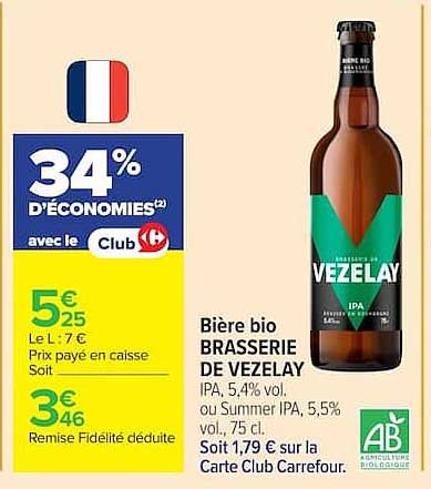34% D'ÉCONOMIES(2) avec le Club Carrefour