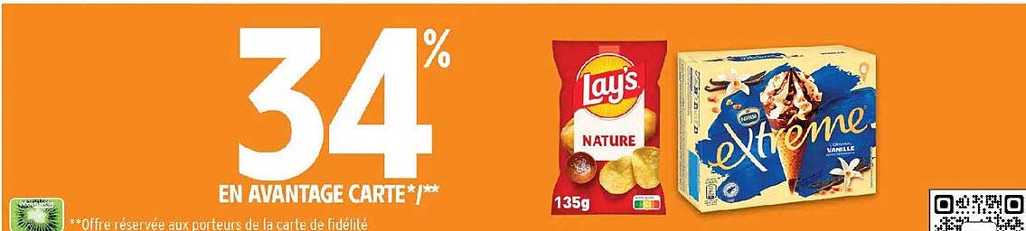 34% EN AVANTAGE CARTE*/**