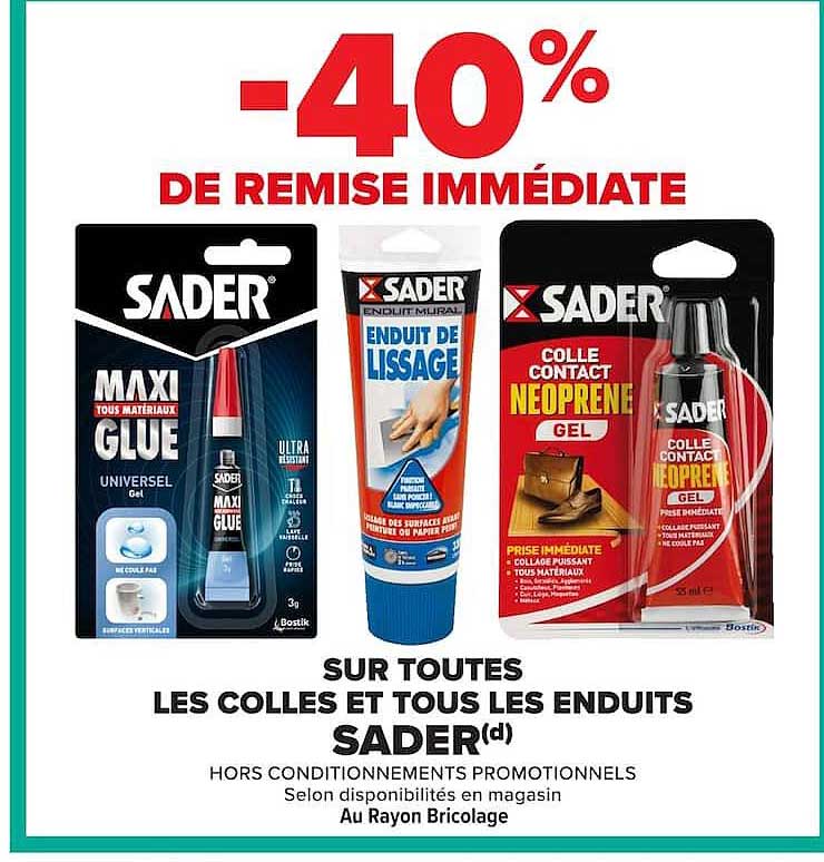 -40% DE REMISE IMMÉDIATE