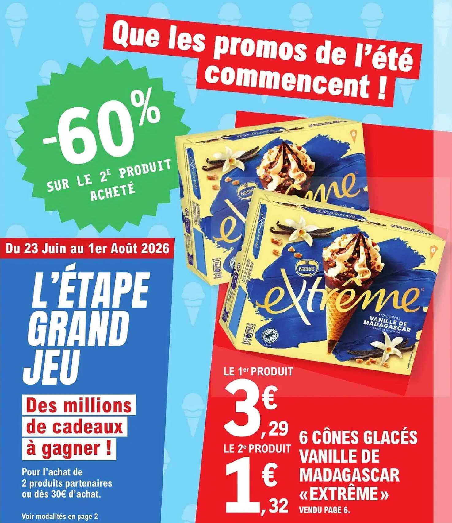 6 CÔNES GLACÉS VANILLE DE MADAGASCAR « EXTRÊME »