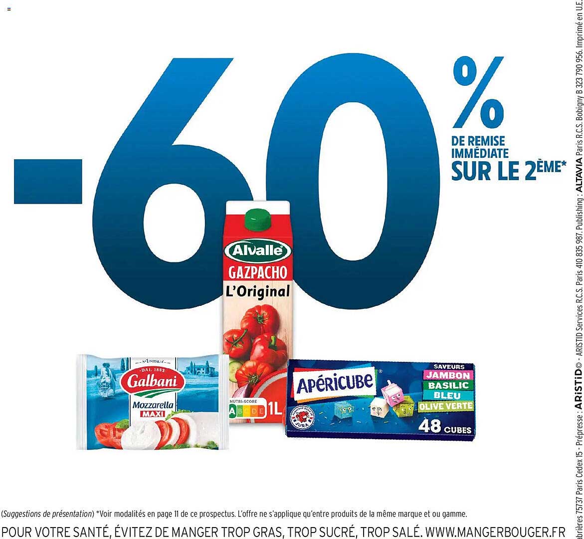 -60% DE REMISE IMMÉDIATE SUR LE 2ÈME*