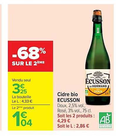 -68% SUR LE 2ÈME