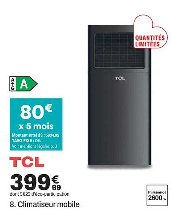 8. Climatiseur mobile