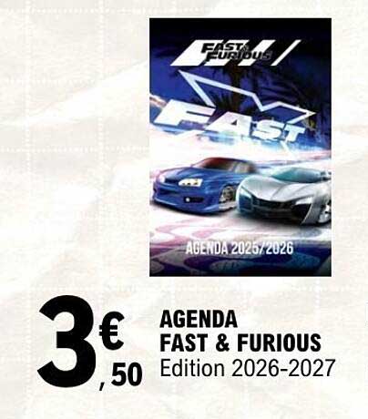 AGENDA FAST & FURIOUS Edition 2026-2027