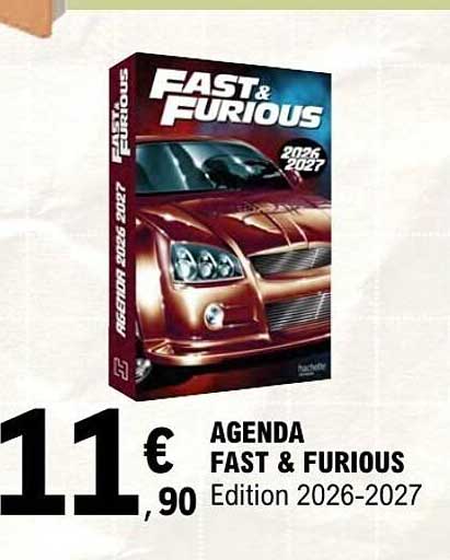 AGENDA FAST & FURIOUS Edition 2026-2027