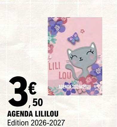 AGENDA LILILOU Edition 2026-2027