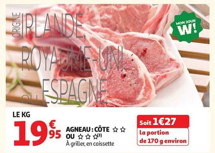 AGNEAU : CÔTE OU