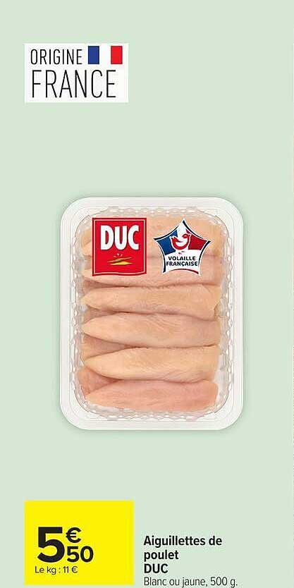 Aiguillettes de poulet DUC