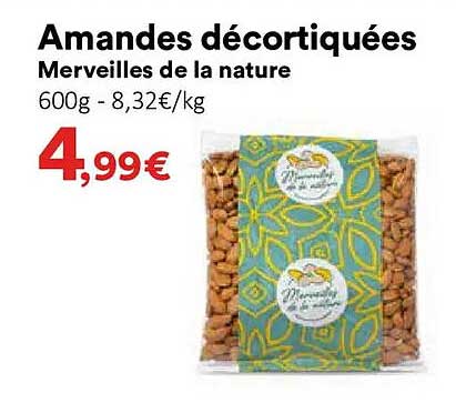 Amandes décortiquées