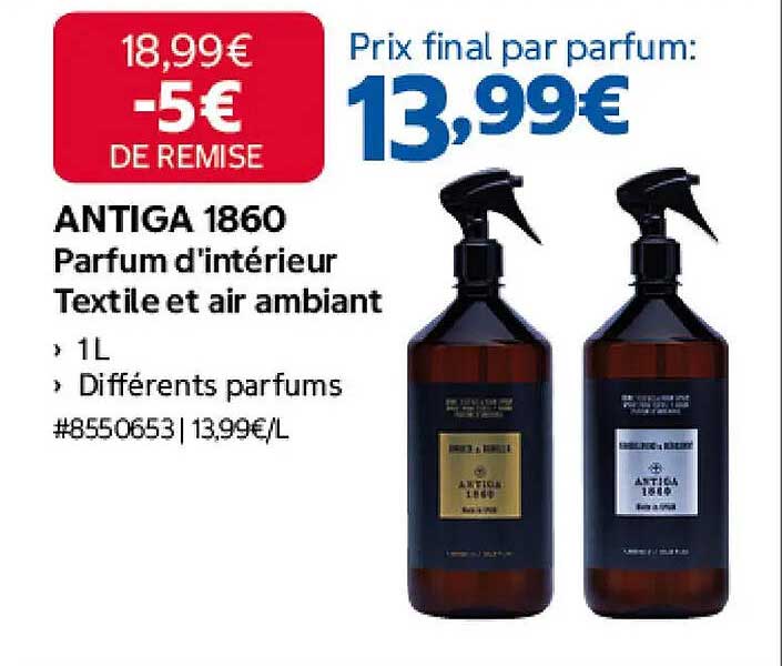ANTIGA 1860 Parfum d'intérieur Textile et air ambiant