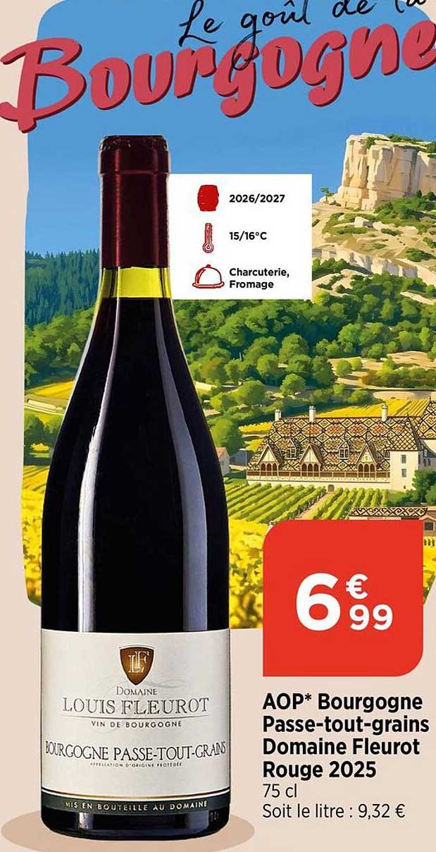 AOP* Bourgogne Passe-tout-grains Domaine Fleurot Rouge 2025