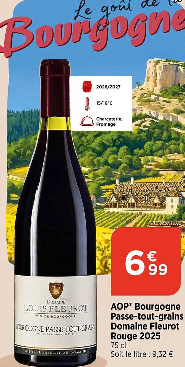 AOP* Bourgogne Passe-tout-grains Domaine Fleurot Rouge 2025