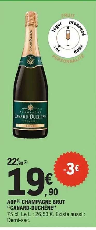 AOP CHAMPAGNE BRUT "CANARD-DUCHÊNE"