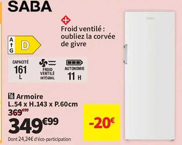 Armoire L.54 x H.143 x P.60cm