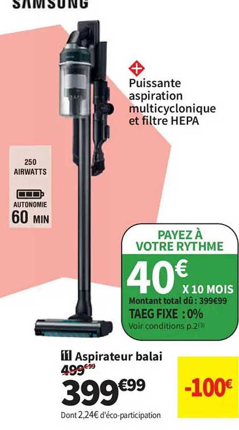 Aspirateur balai