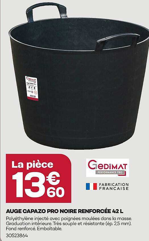 AUGE CAPAZO PRO NOIRE RENFORCÉE 42 L
