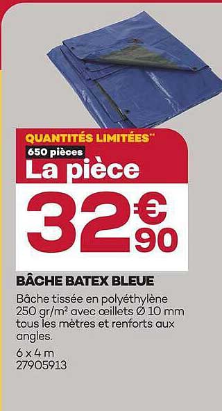 BÂCHE BATEX BLEUE