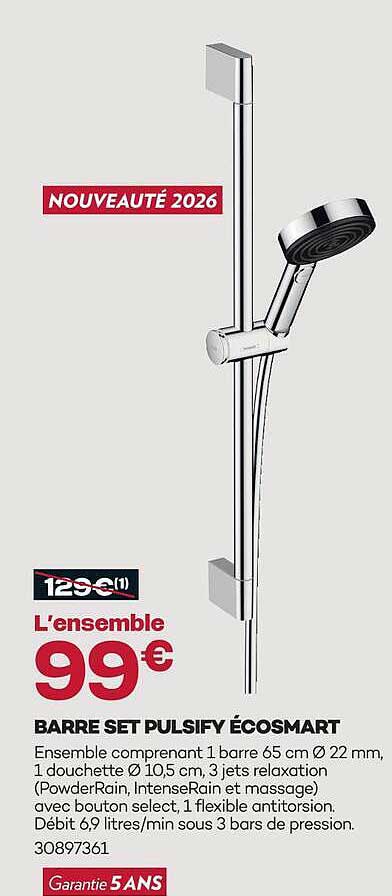 BARRE SET PULSIFY ÉCOSMART